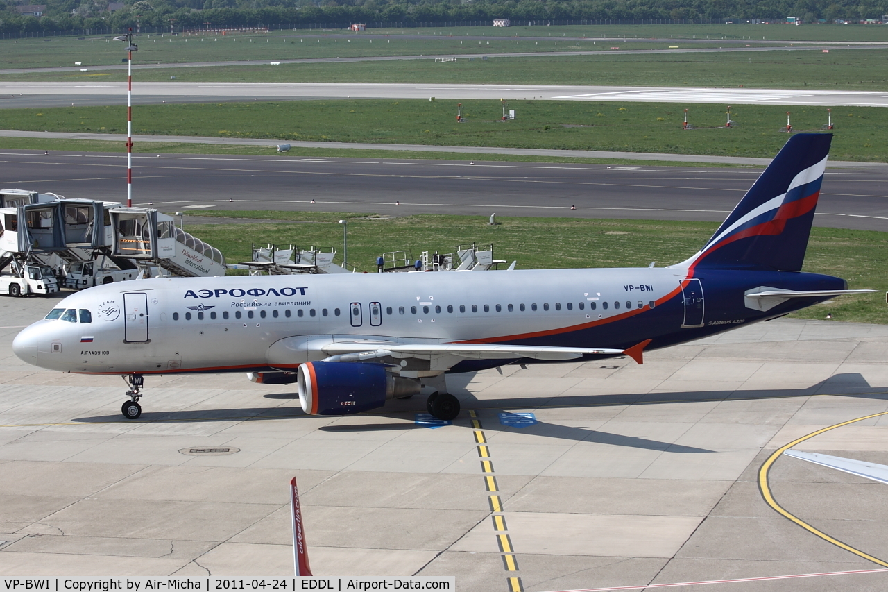 VP-BWI, 2004 Airbus A320-214 C/N 2163, Aeroflot, Name: A. Glazunov