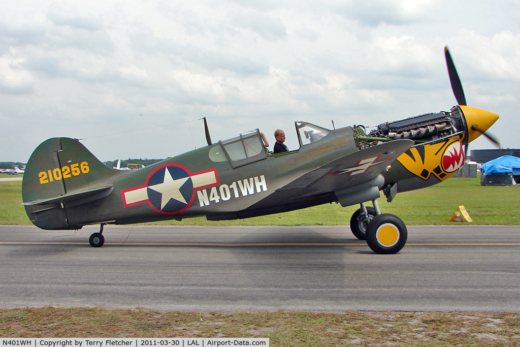 N401WH, 1942 Curtiss P-40K Warhawk C/N 42-10256, 2011 Sun n Fun Lakeland , Florida