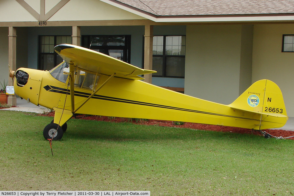 N26653, 1940 Taylorcraft BL-65 (L-2F) C/N 1995, Taylorcraft BL-65