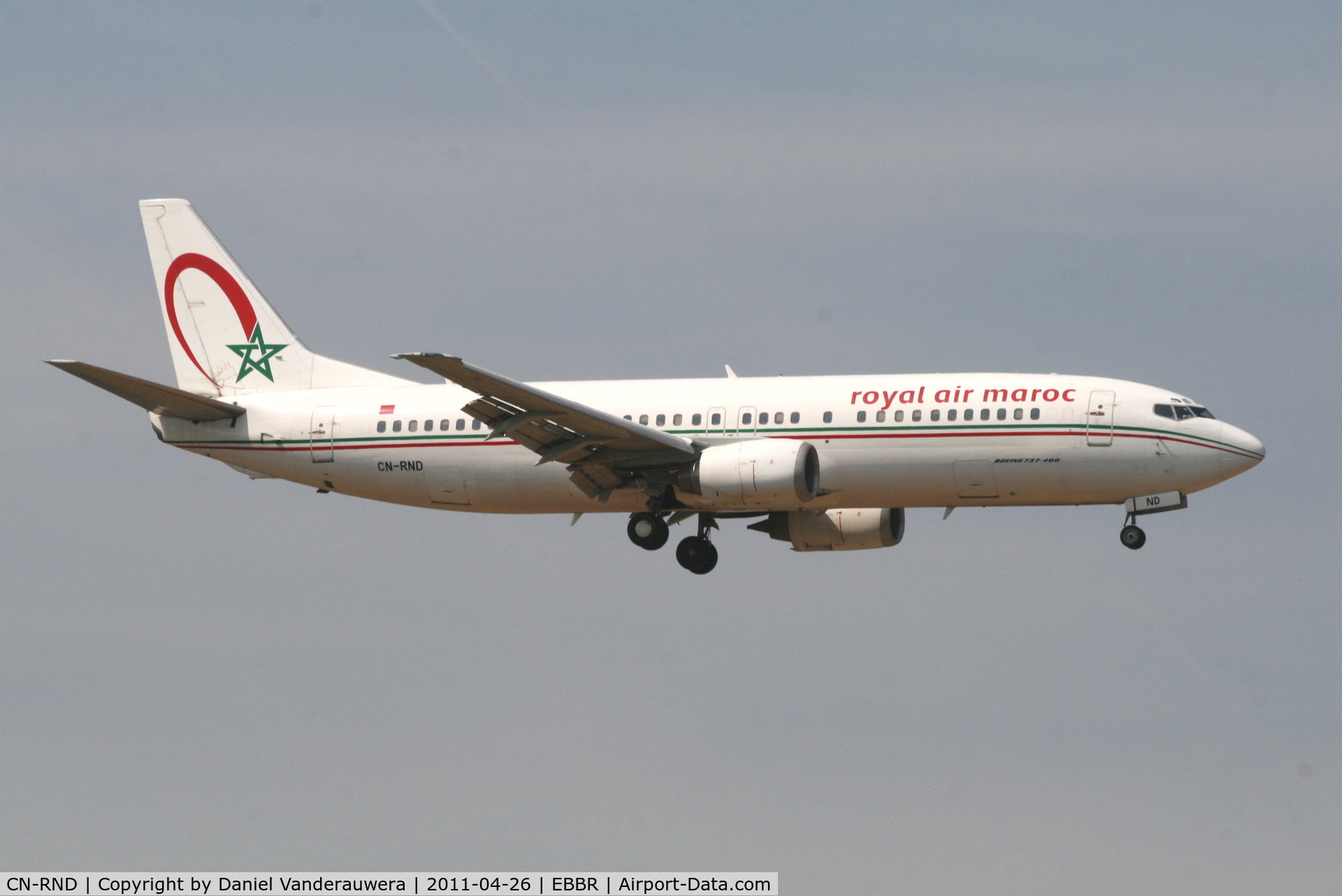 CN-RND, 1994 Boeing 737-4B6 C/N 26530/2588, Arrival of flight AT678 to RWY 02