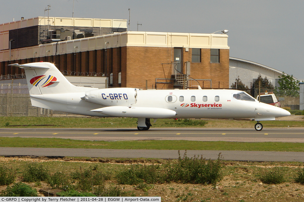 C-GRFO, 1977 Learjet 35A C/N 35A-100, Skyservice Air Ambulance's 1977 Learjet 35A, c/n: 100