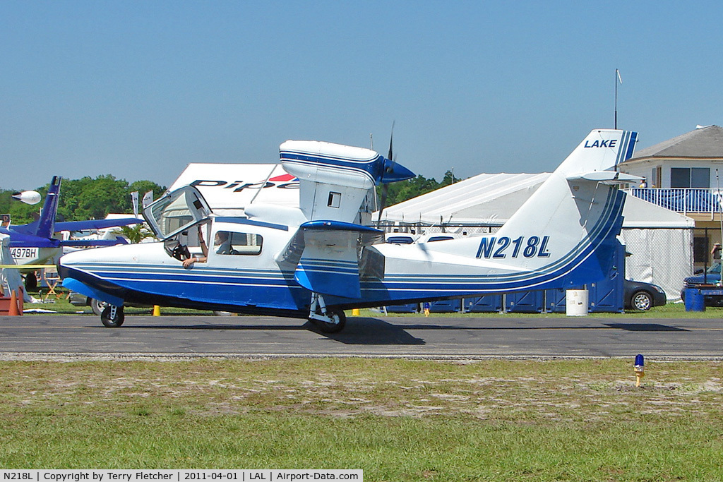 N218L, Aerofab Inc Lake LA-250 C/N 68, 2011 Sun n Fun - Lakeland , Florida