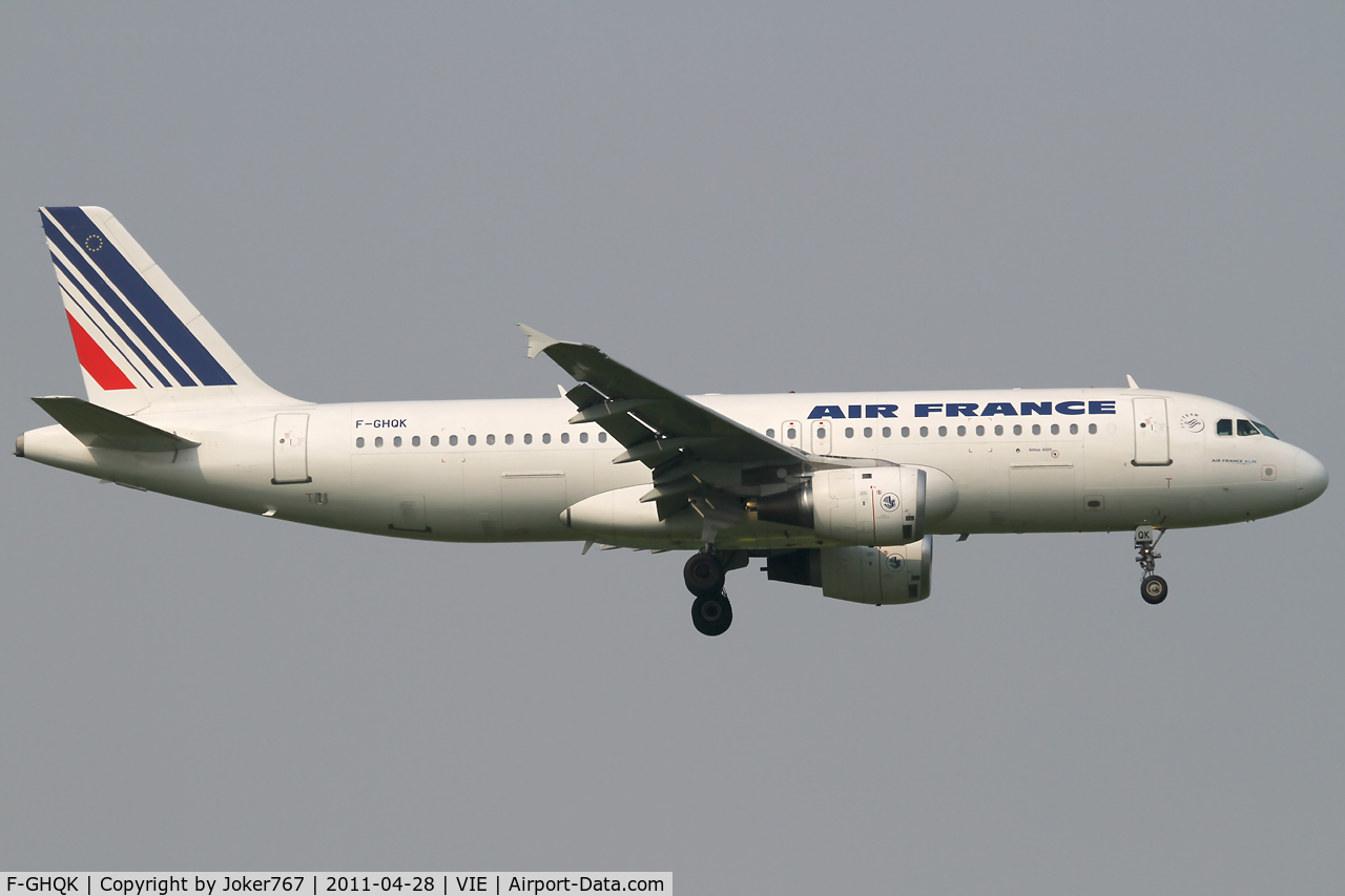 F-GHQK, 1991 Airbus A320-211 C/N 0236, Air France