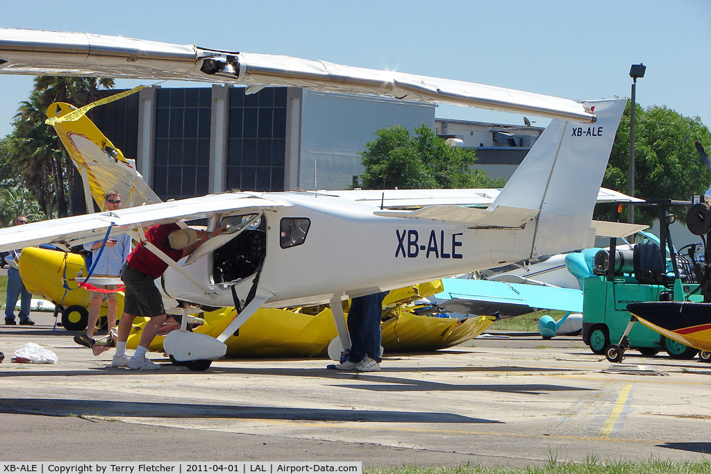 XB-ALE, Ultravia Pelican Sport 600 C/N 0000, Storm damaged at 2011 Sun n Fun Lakeland , Florida