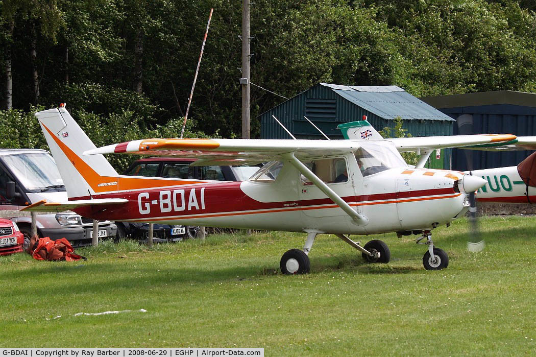 G-BDAI, 1975 Reims F150M C/N 0266, R/Cessna FRA.150M Aerobat [0266] Popham~G 29/06/2008