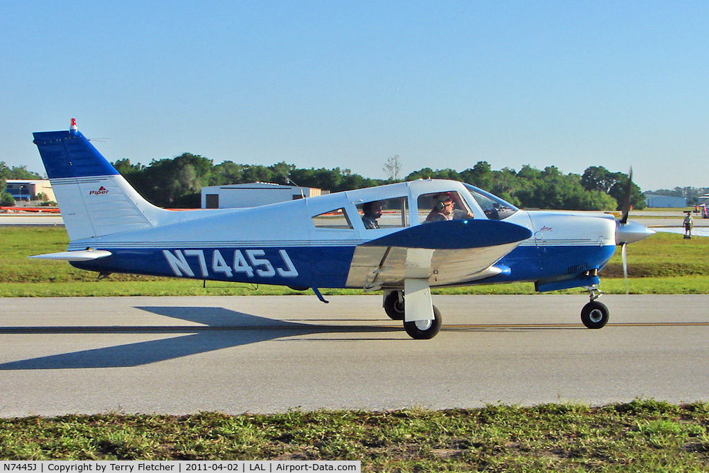 N7445J, 1968 Piper PA-28R-180 Cherokee Arrow C/N 28R-30792, 2011 Sun n Fun at Lakeland Florida