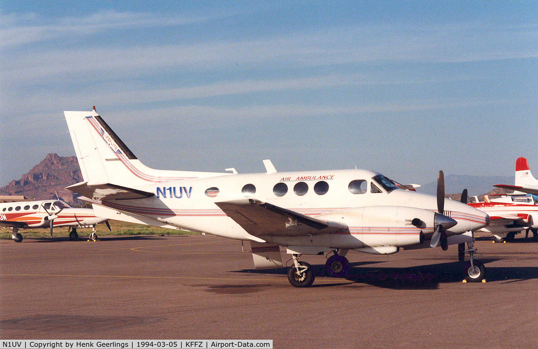 N1UV, 1971 Beech C90 King Air C/N LJ-511, Air Ambulance - Lifeflite