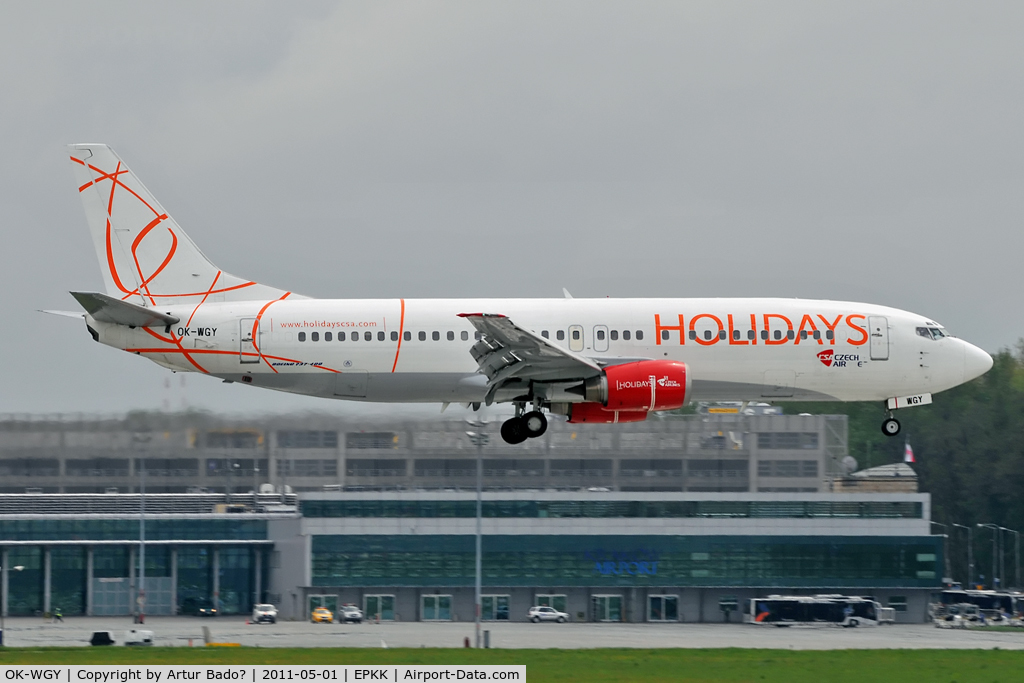 OK-WGY, 1991 Boeing 737-436 C/N 25839, Czech Airlines Holidays