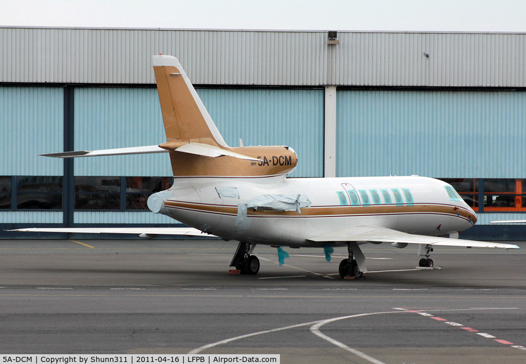 5A-DCM, 1981 Dassault Falcon 50 C/N 68, Stored without engines...