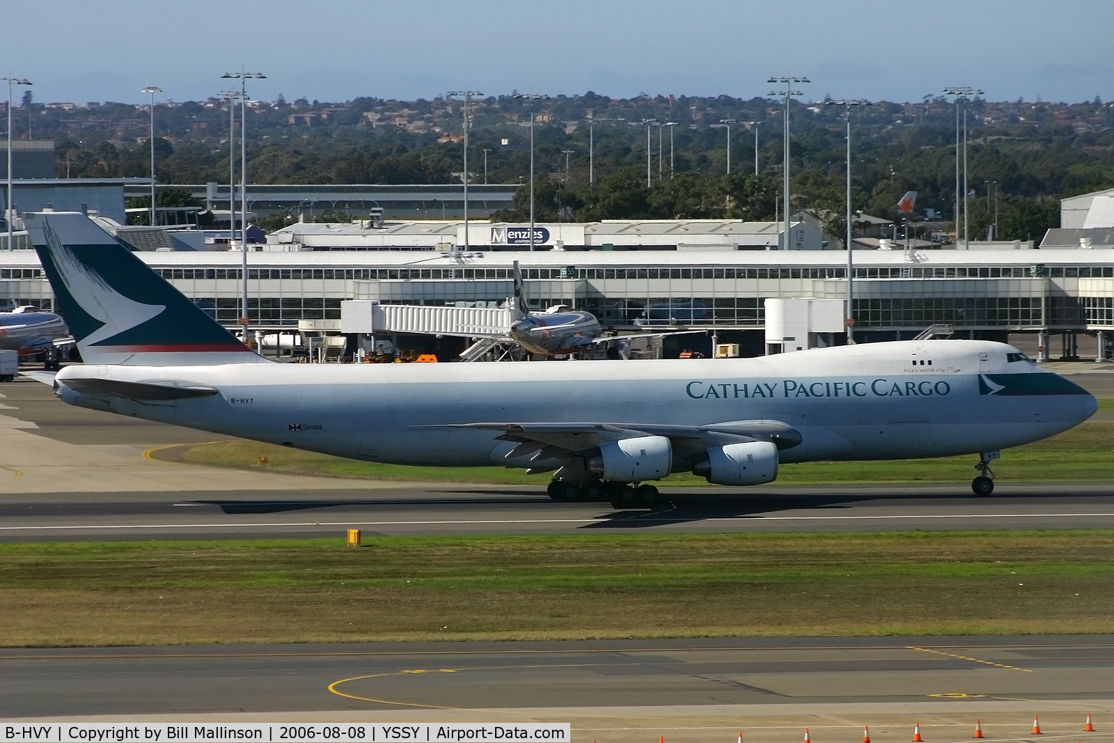 B-HVY, 1980 Boeing 747-236F/SCD C/N 22306, rolling on 16R