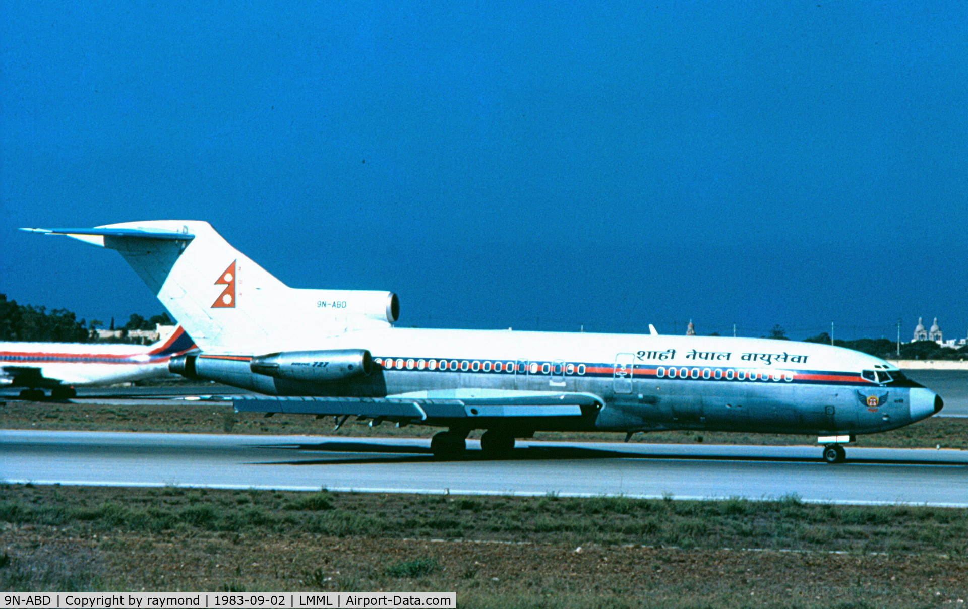 9N-ABD, 1972 Boeing 727-1F8 C/N 20421/826, B727 9N-ABD Royal Nepal Airlines
