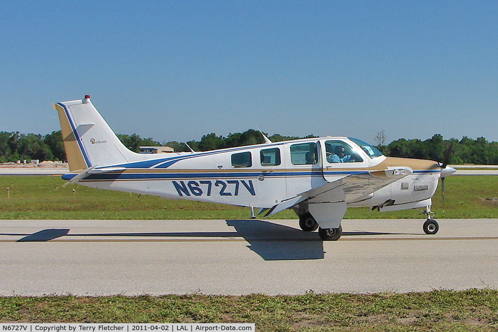 N6727V, 1983 Beech B36TC Bonanza C/N EA-378, 2011 Sun n Fun at Lakeland , Florida