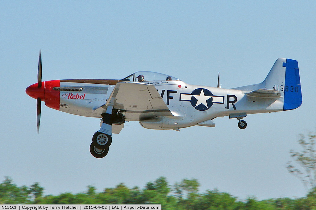 N151CF, 1944 North American P-51D Mustang C/N 44-84933N, 2011 Sun n Fun at Lakeland , Florida