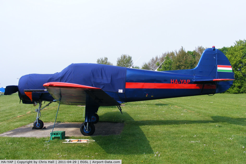 HA-YAP, 1979 Yakovlev Yak-18T C/N 22202034023, normally based at White Waltham