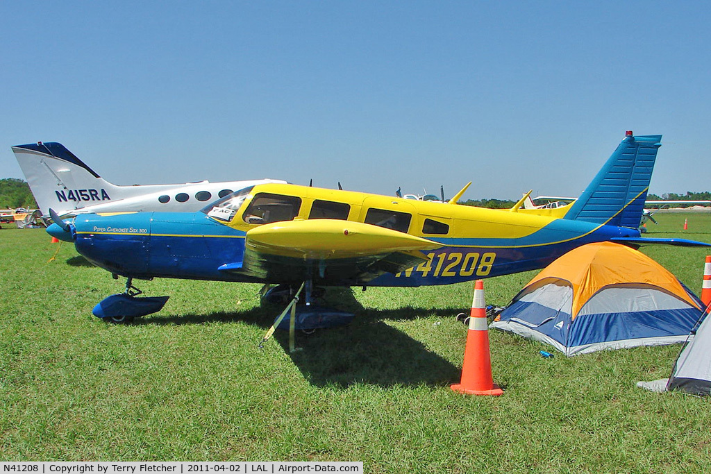 N41208, 1974 Piper PA-32-300 Cherokee Six C/N 32-7440076, 2011 Sun n Fun at Lakeland , Florida