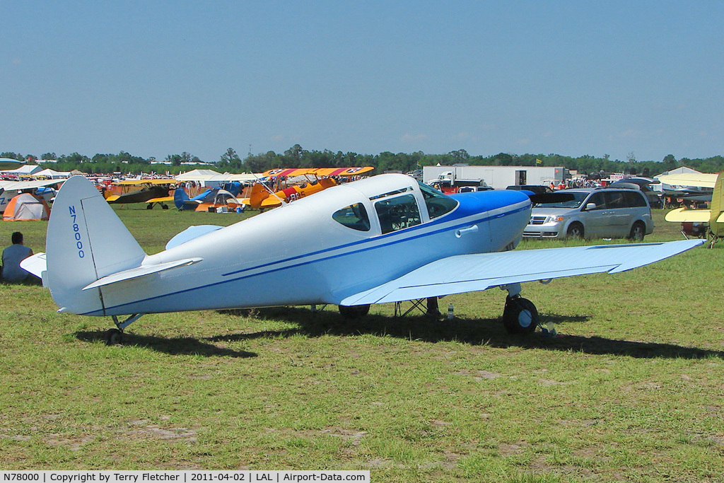 N78000, 1946 Globe GC-1B Swift C/N 2004, 2011 Sun n Fun at Lakeland , Florida