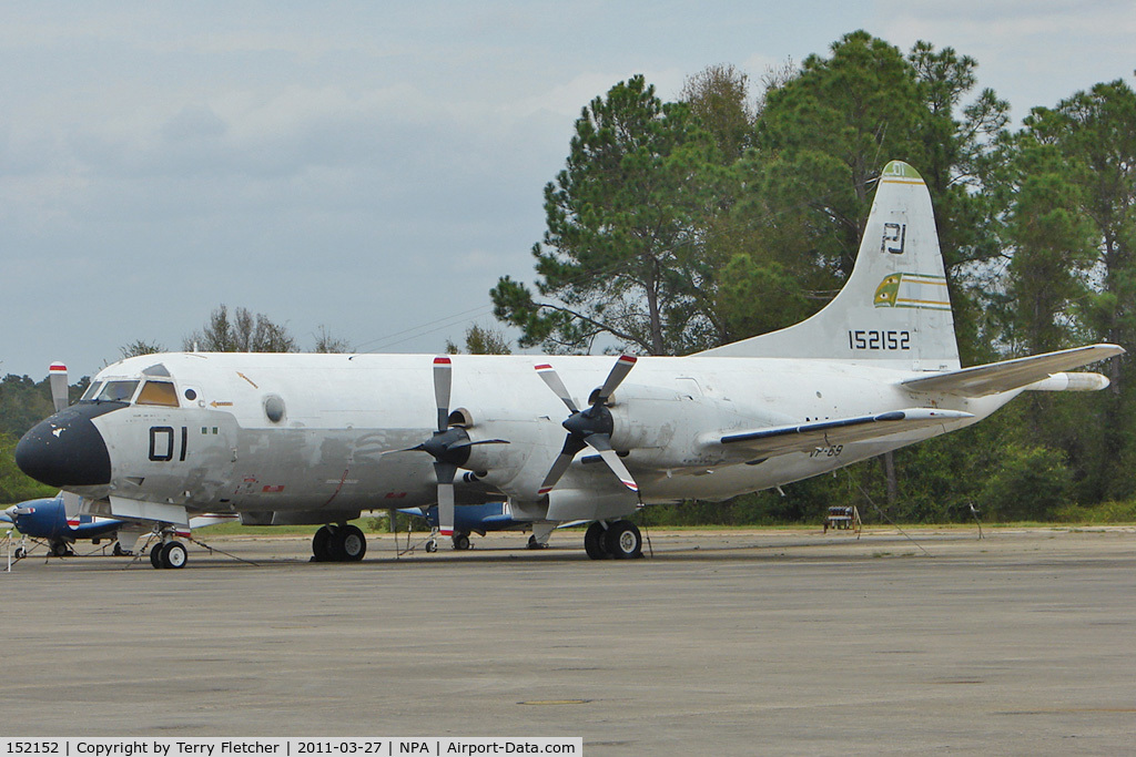 152152, Lockheed P-3A-50-LO Orion C/N 185-5122, Lockheed P-3A-50-LO Orion, c/n: 185-5122 in outside storage at Pensacola Naval Museum