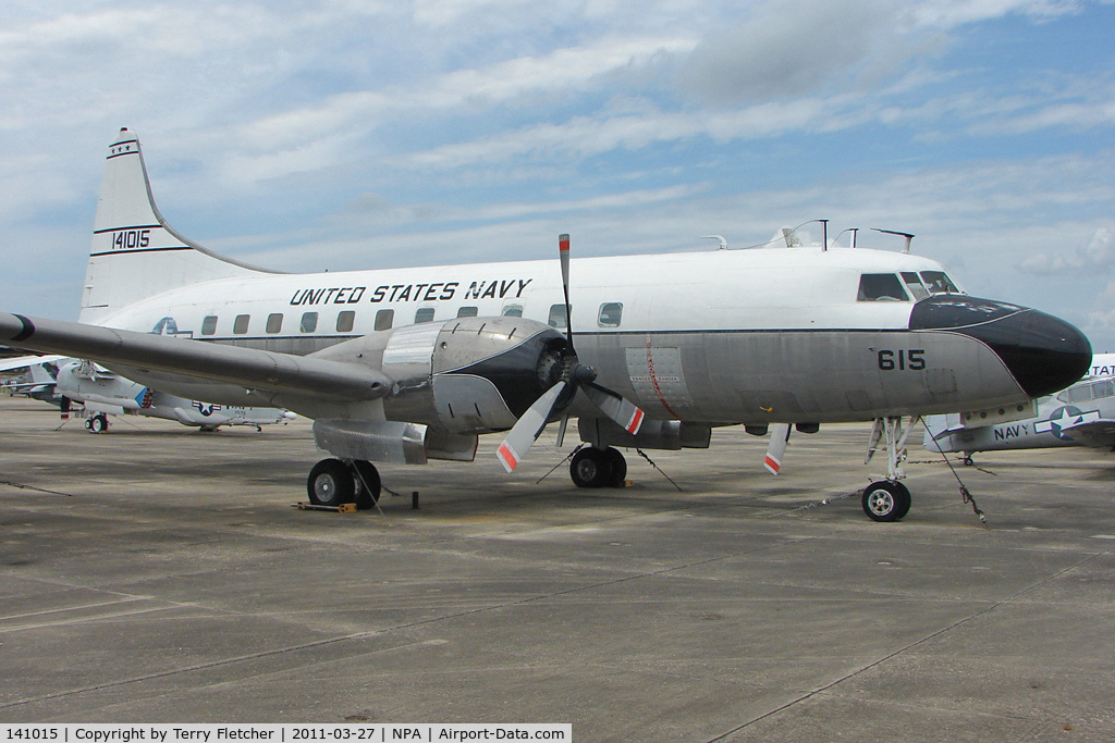 141015, 1955 Convair C-131F (R4Y-1) Samaritan C/N 298, Convair C-131F Samaritan, c/n: 298 in outside storage at Pensacola Naval Museum