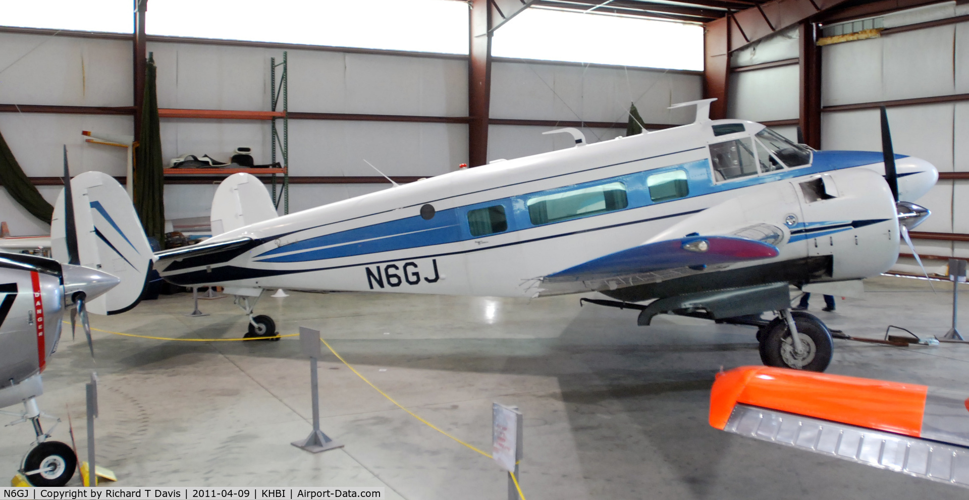 N6GJ, 1962 Beech H-18 C/N BA-633, 1962 Super Beech, Super 18 at the N.C. Aviation Museum in Asheboro N.C.......