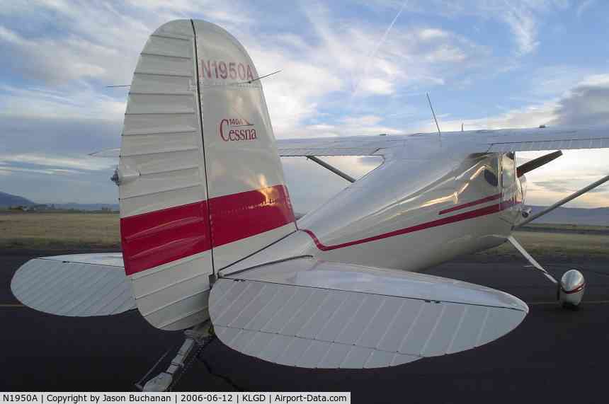 N1950A, 1950 Cessna 140A C/N 15637, 1950 Cessna 140A