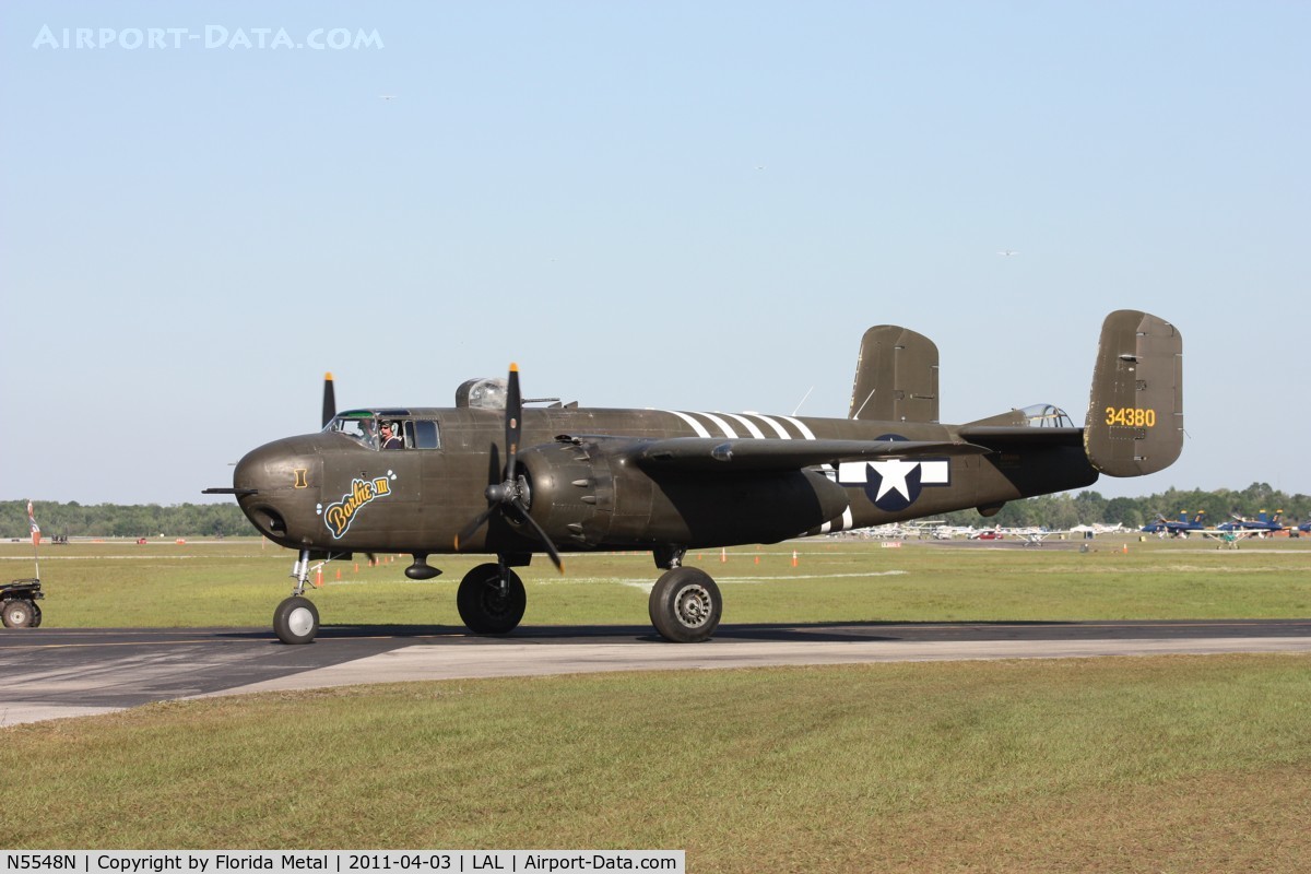 N5548N, 1943 North American B-25H Mitchell C/N 98-21107, Barbie II