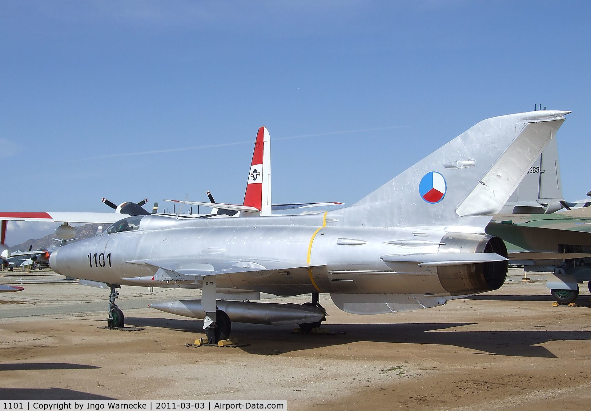 1101, Mikoyan-Gurevich MiG-21F-13 C/N 161101, Mikoyan i Gurevich MiG-21F-13 FISHBED-C at the March Field Air Museum, Riverside CA