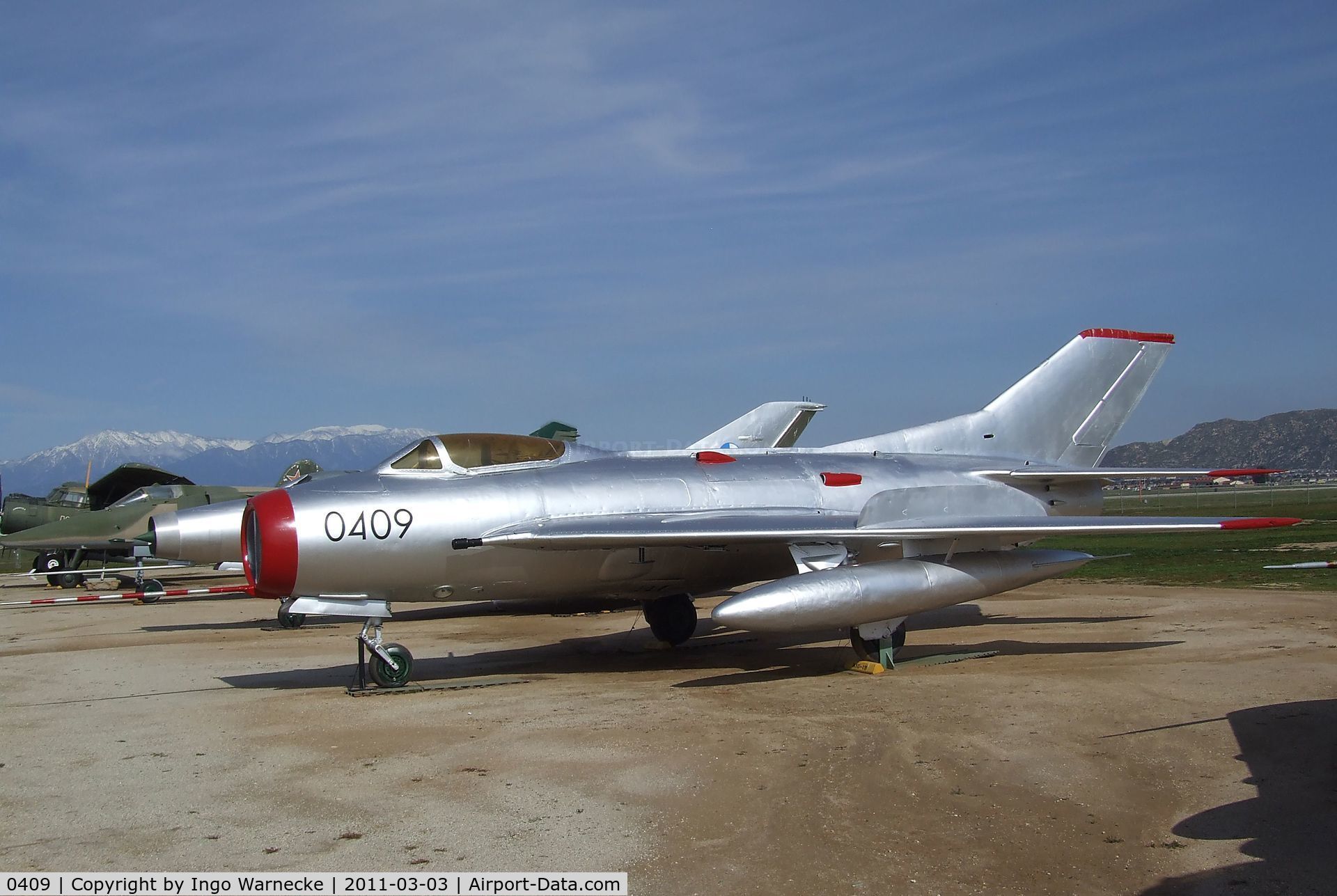 0409, Aero S-105 (MiG-19S) C/N 150409, Mikoyan i Gurevich MiG-19S (Aero S-105) FARMER-C at the March Field Air Museum, Riverside CA
