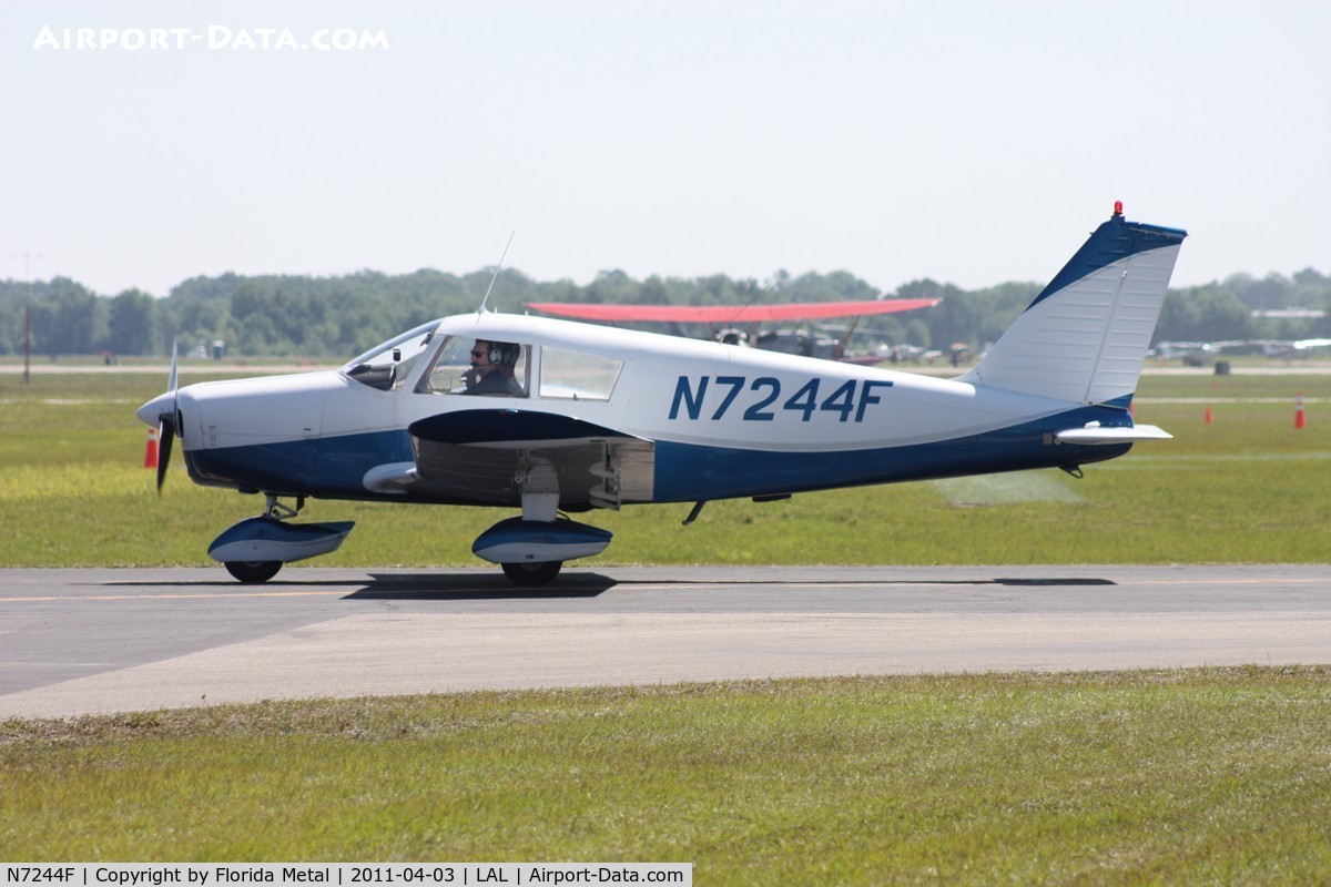 N7244F, 1968 Piper PA-28-140 Cherokee C/N 28-25160, PA-28-140