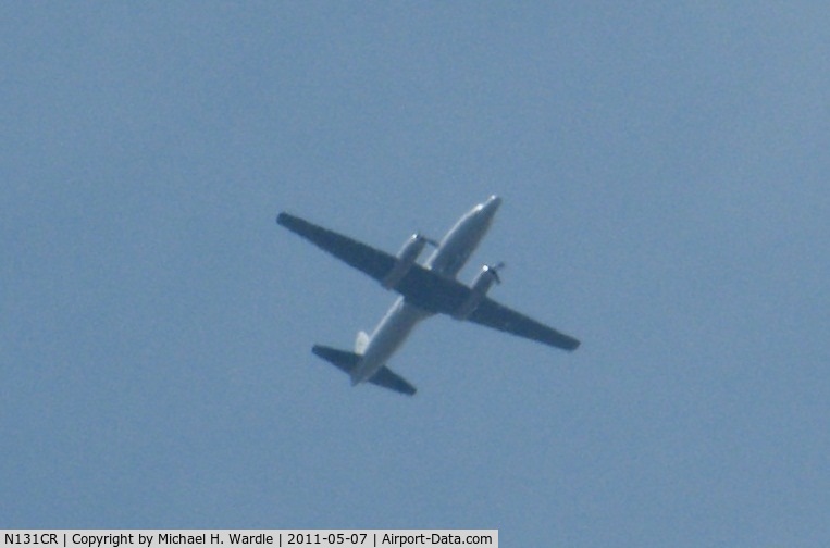 N131CR, 1955 Convair C-131B Samaritan C/N 271, High altitude passes over Rio Linda, CA. A few hours after this photo was taken it landed at McCLellan Park