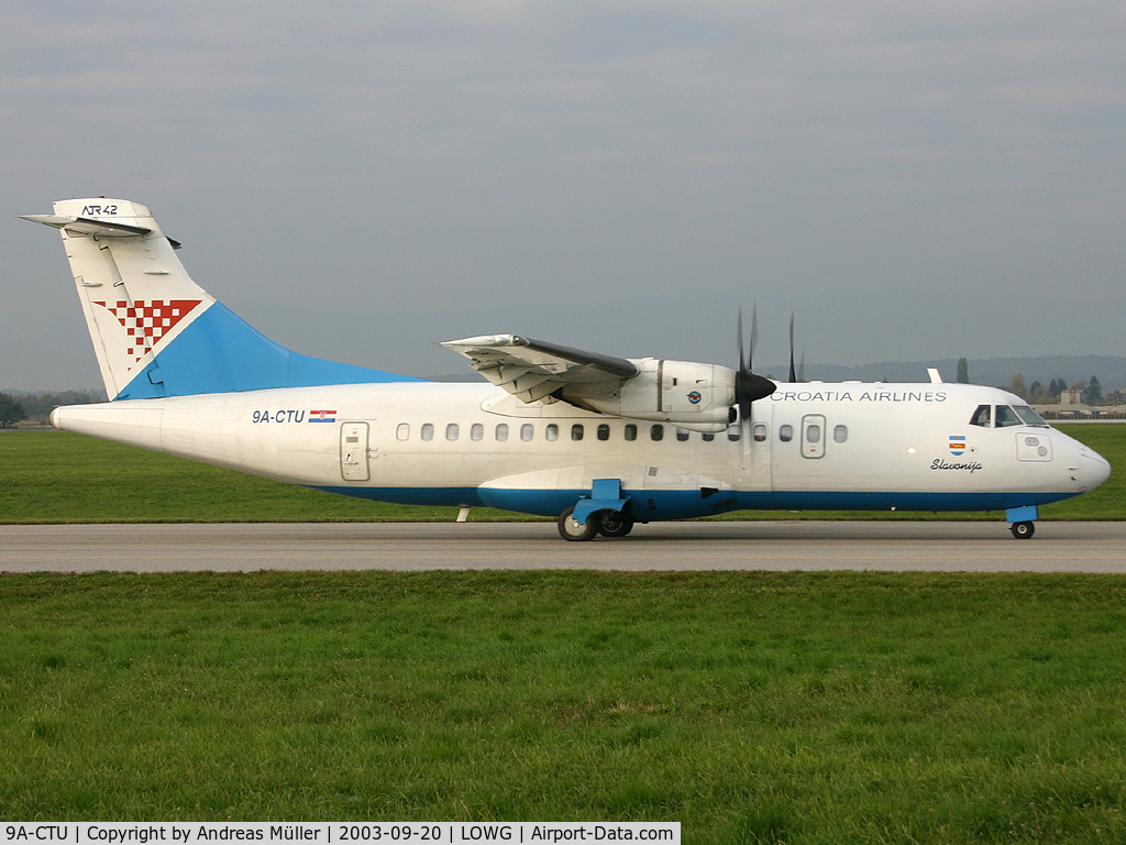 9A-CTU, 1995 ATR 42-320 C/N 394, Classic livery