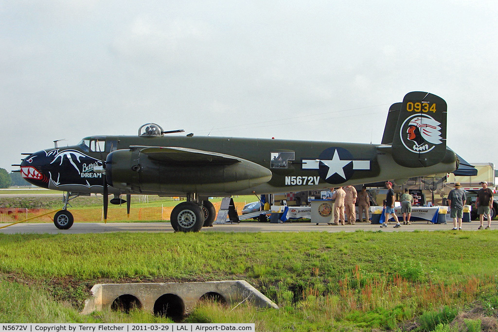 N5672V, 1945 North American B-25J Mitchell Mitchell C/N 108-47686, 1945 North American B-25J, c/n: 10847686 at 2011 Sun n fun