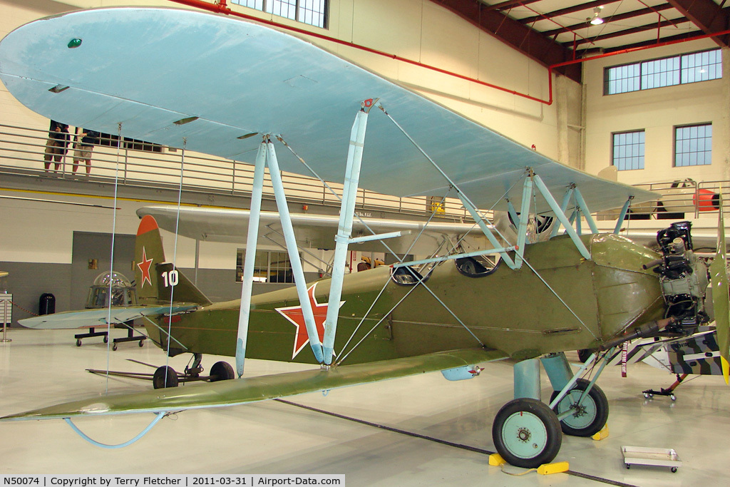 N50074, Polikarpov Po-2 C/N 0365, Polikarpov PO-2, c/n: 0365 at Polk Museum