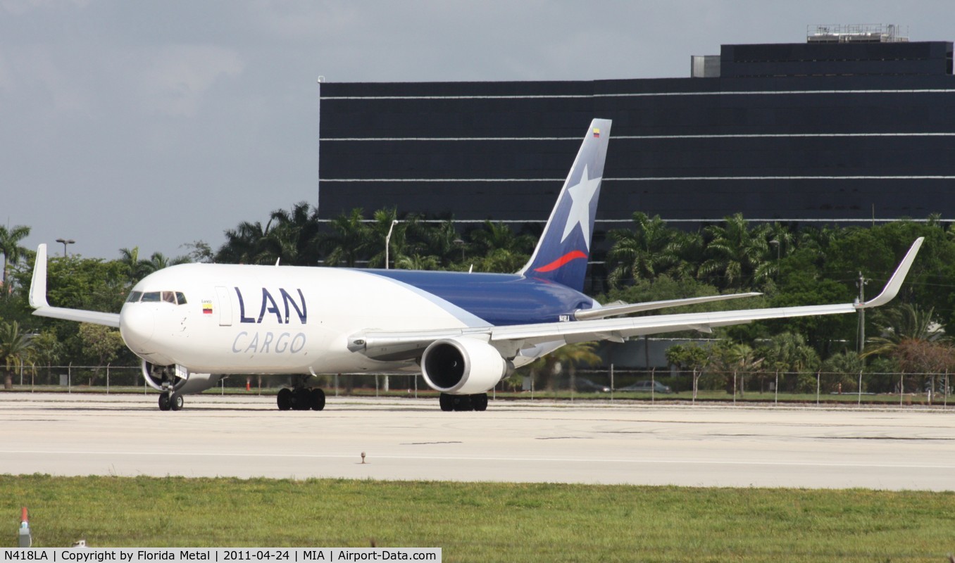 N418LA, 2005 Boeing 767-316F C/N 34246, LAN Colombia Cargo