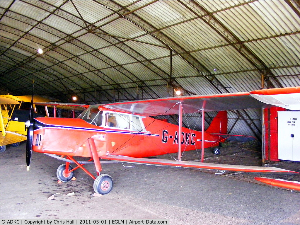 G-ADKC, 1936 De Havilland DH.87B Hornet Moth C/N 8064, White Waltham resident
