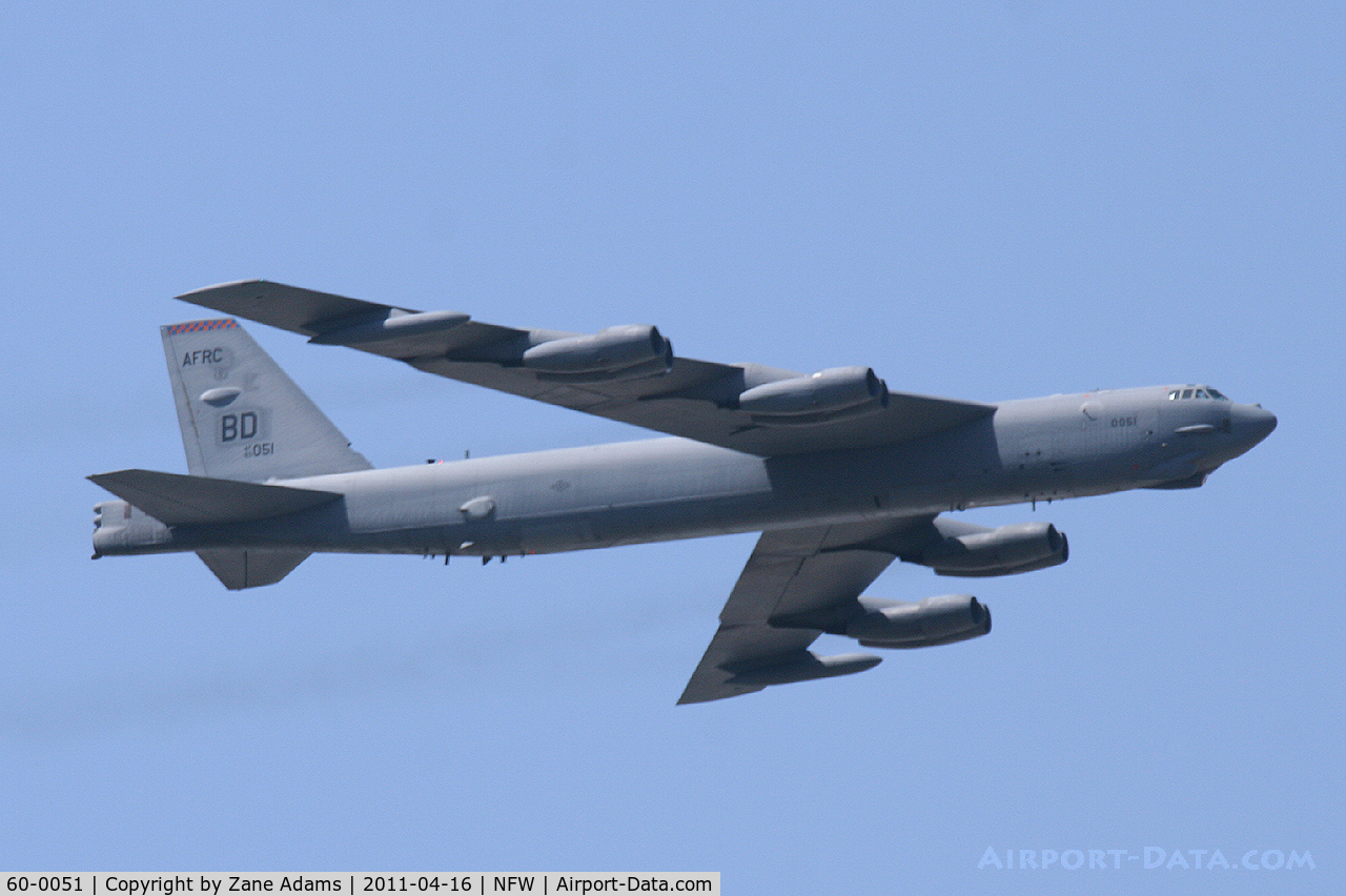 60-0051, 1960 Boeing B-52H Stratofortress C/N 464416, At the 2011 Air Power Expo Airshow - NAS Fort Worth.