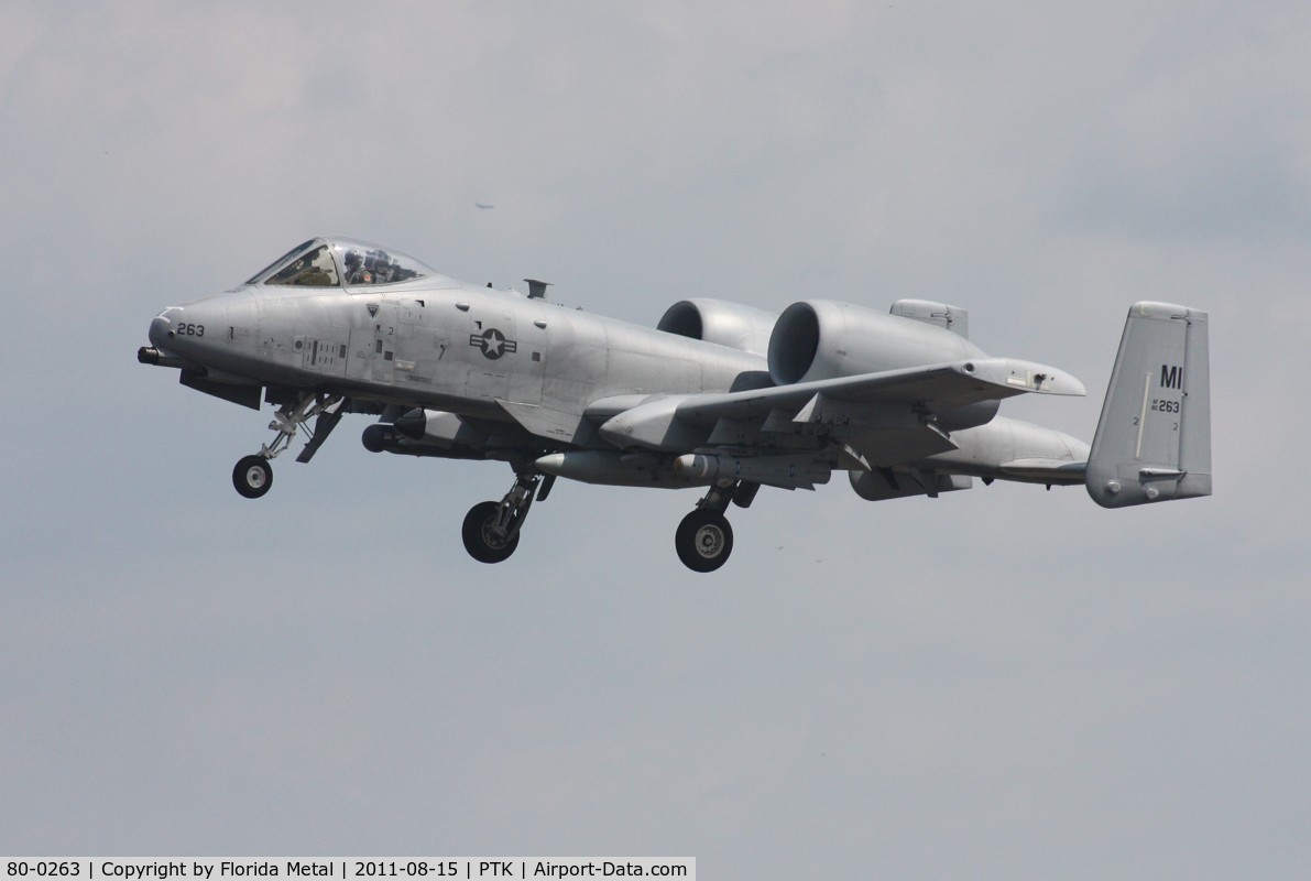 80-0263, 1980 Fairchild Republic A-10C Thunderbolt II C/N A10-0613, A-10A