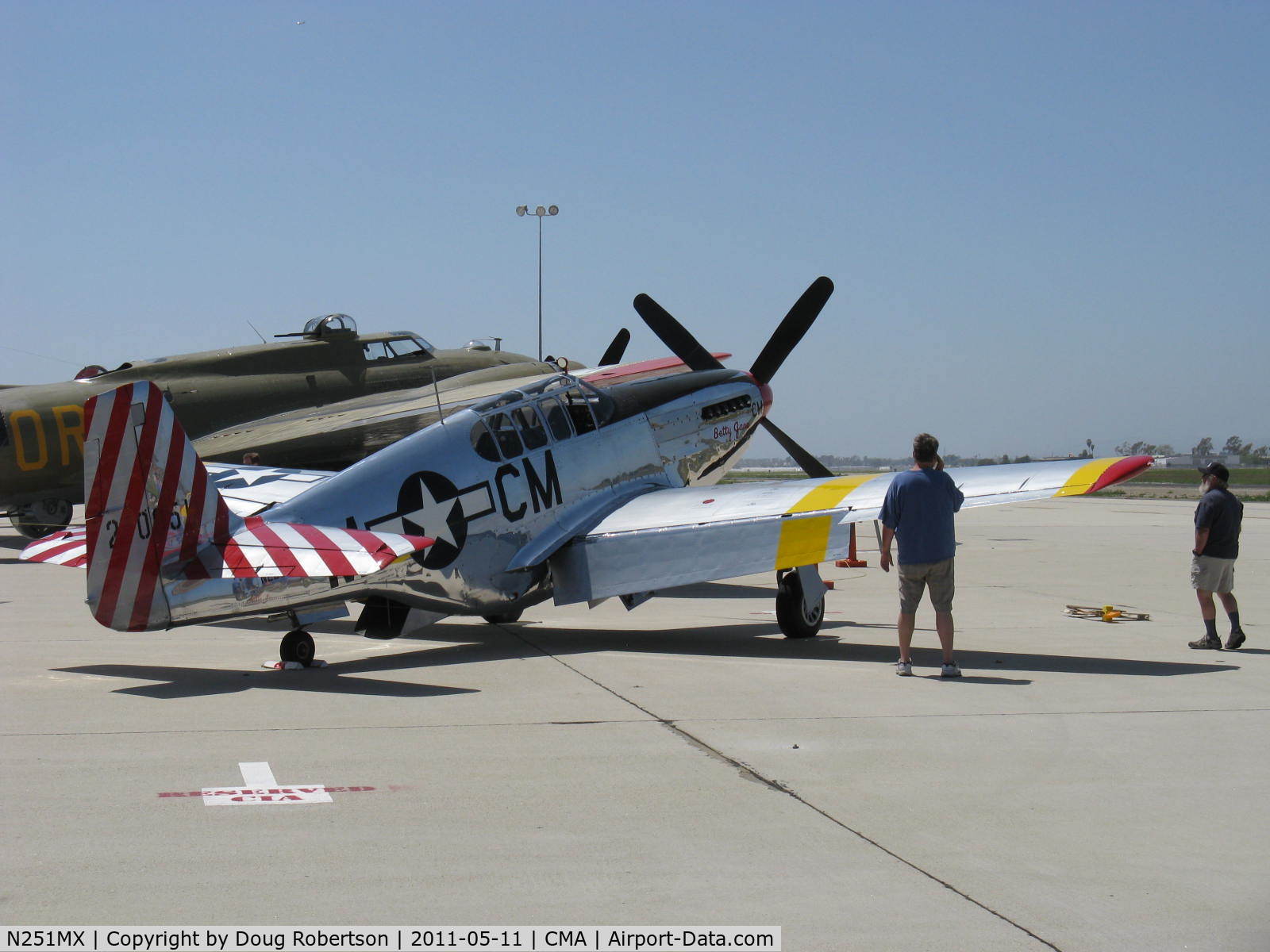N251MX, 1943 North American P-51C-10 Mustang C/N 103-22730, 1943 North American TP-51C-10 MUSTANG as NL251MX 'Betty Jane', Packard Liberty/RR V-1650-3 1,380 Hp, modified for tandem dual control. Limited class