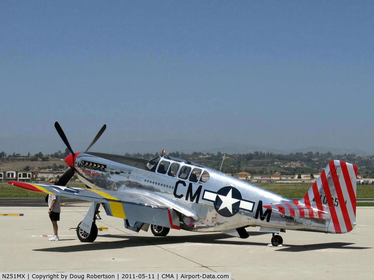 N251MX, 1943 North American P-51C-10 Mustang C/N 103-22730, 1943 North American TP-51C-10 MUSTANG 'Betty Jane', Packard Liberty/RR V-1650-3 1,380 Hp, mod. for tandem dual control. World's SOLE REMAINING EXAMPLE of just five TP-51Cs built. Limited class.