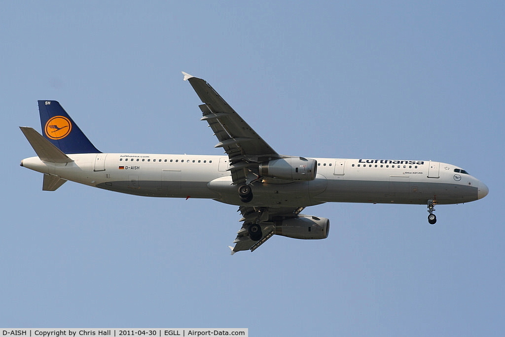 D-AISH, 2007 Airbus A321-231 C/N 3265, Lufthansa