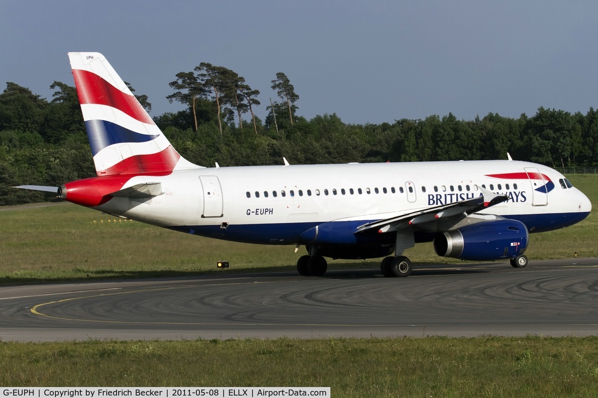 G-EUPH, 2000 Airbus A319-131 C/N 1225, holdingpoint RW24