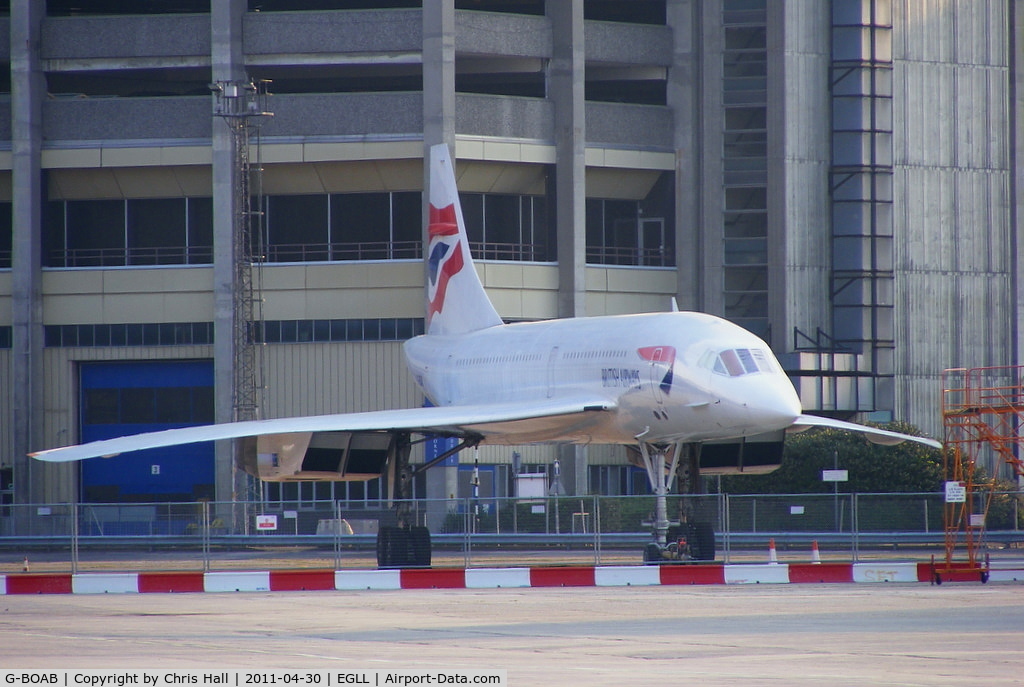 G-BOAB, 1976 Aerospatiale-BAC Concorde 1-102 C/N 100-008, British Airways Concorde preserved at Heathrow