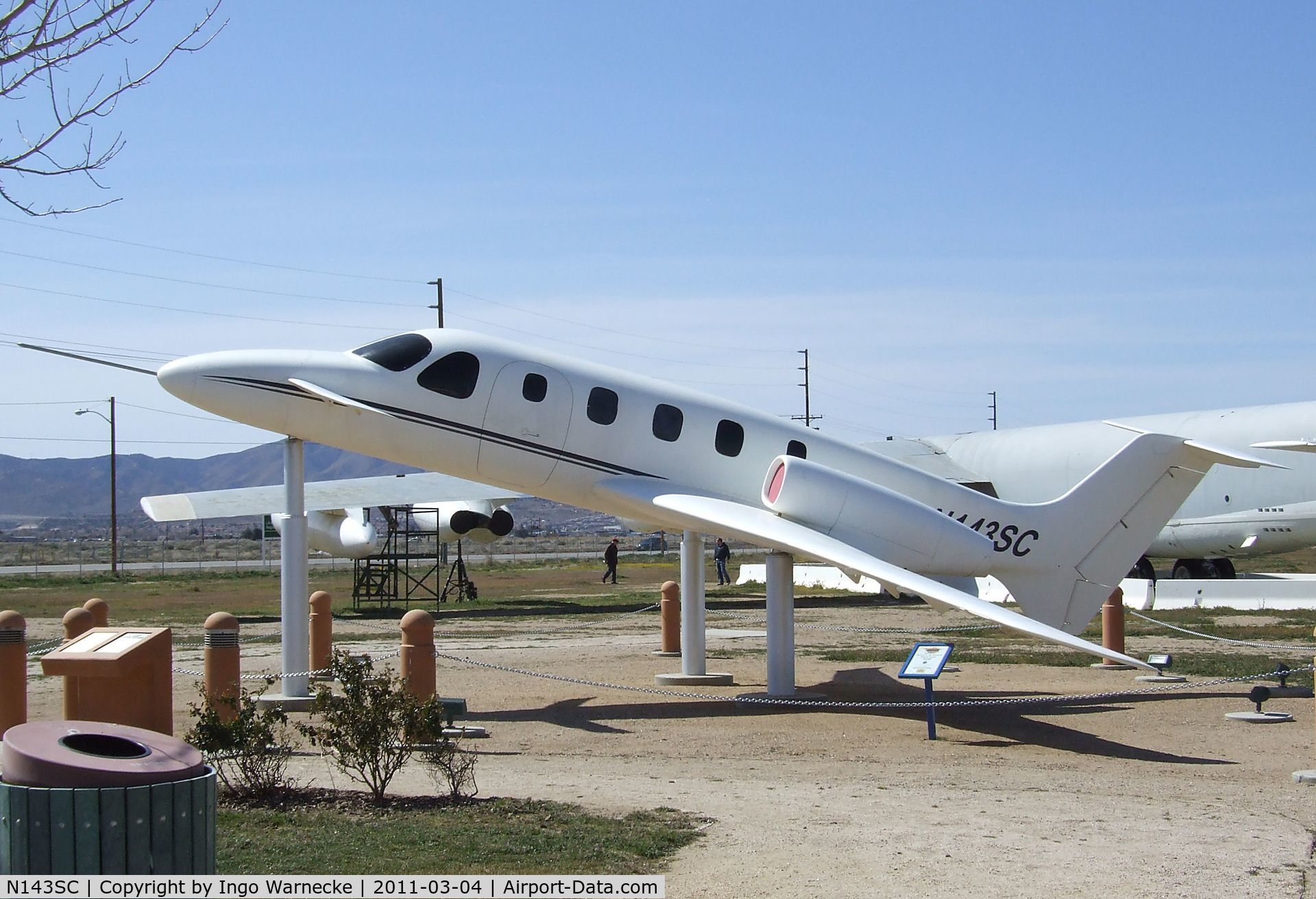 N143SC, Scaled Composites 143 C/N 001, Scaled Composites (Burt Rutan design for Beechcraft) Model 143 Triumph at the Joe Davies Heritage Airpark, Palmdale CA