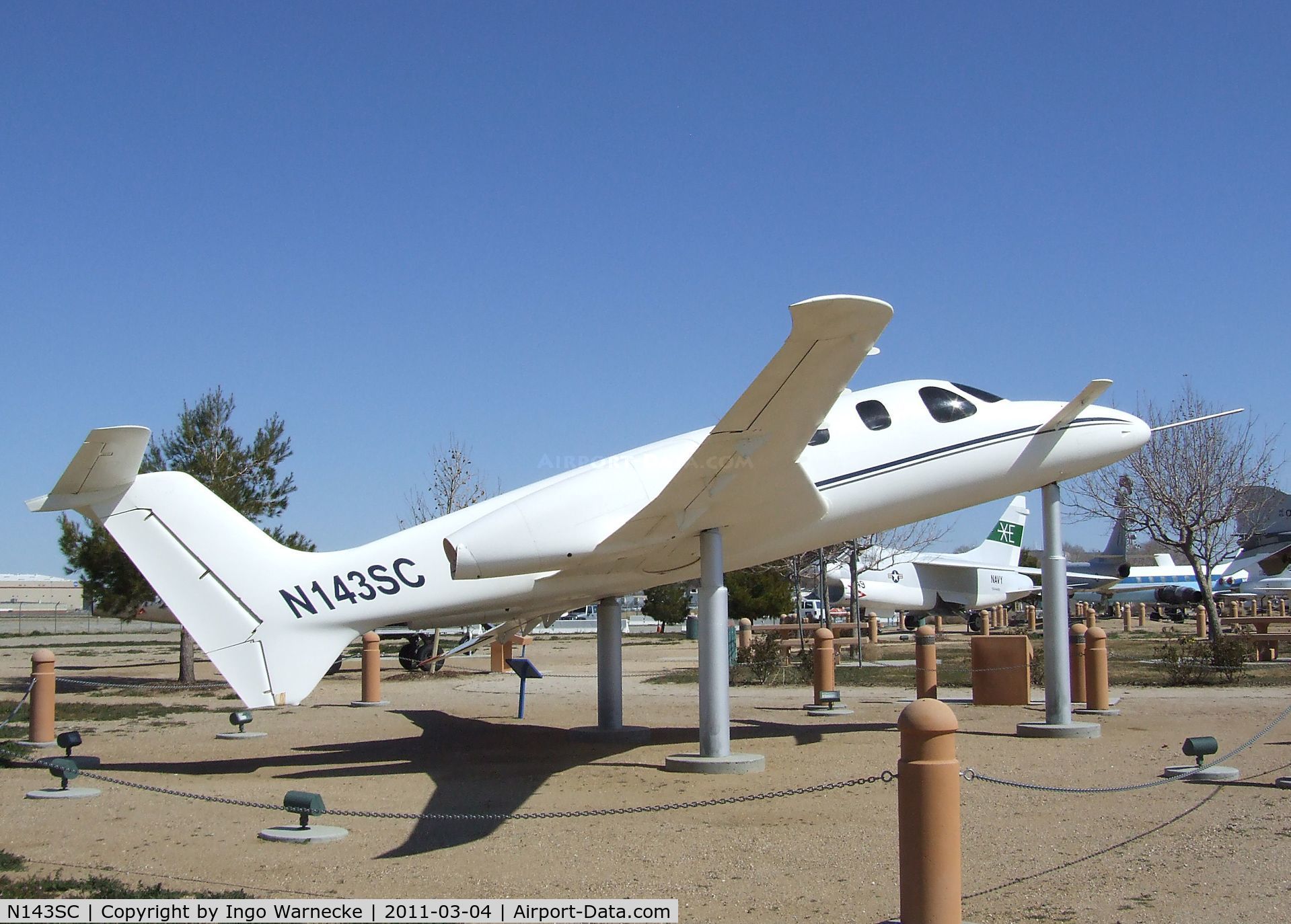 N143SC, Scaled Composites 143 C/N 001, Scaled Composites (Burt Rutan design for Beechcraft) Model 143 Triumph at the Joe Davies Heritage Airpark, Palmdale CA
