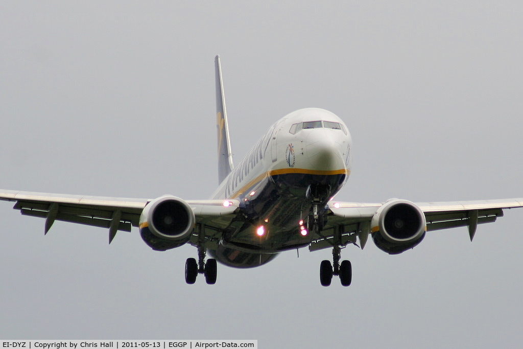 EI-DYZ, 2008 Boeing 737-8AS C/N 37518, Ryanair