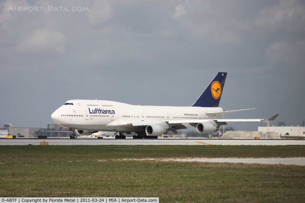 D-ABTF, 1991 Boeing 747-430M C/N 24967, Lufthansa 747-400