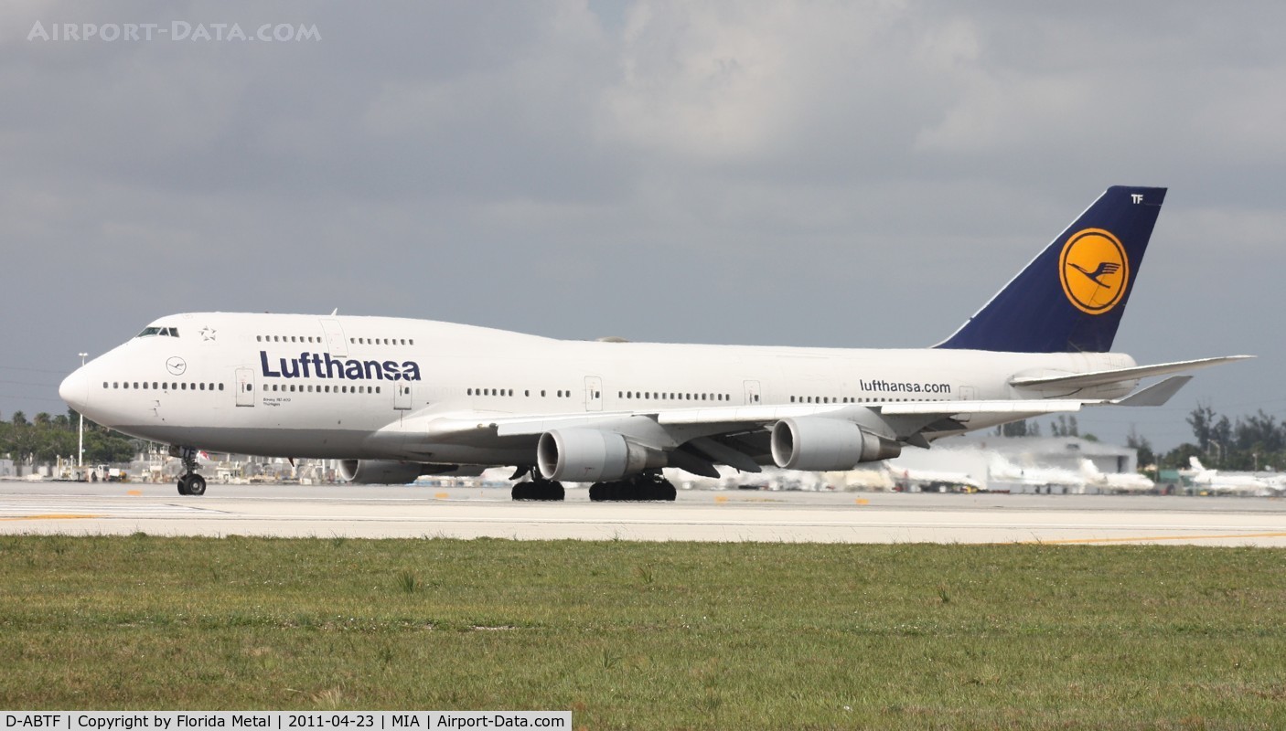 D-ABTF, 1991 Boeing 747-430M C/N 24967, Lufthansa 747-400