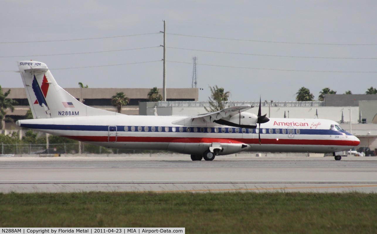 N288AM, 1992 ATR 72-212 C/N 288, Eagle ATR 72