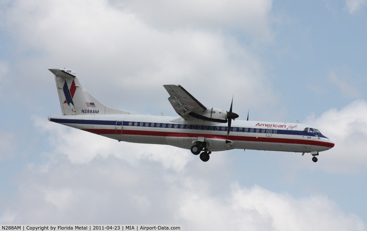 N288AM, 1992 ATR 72-212 C/N 288, Eagle ATR 72