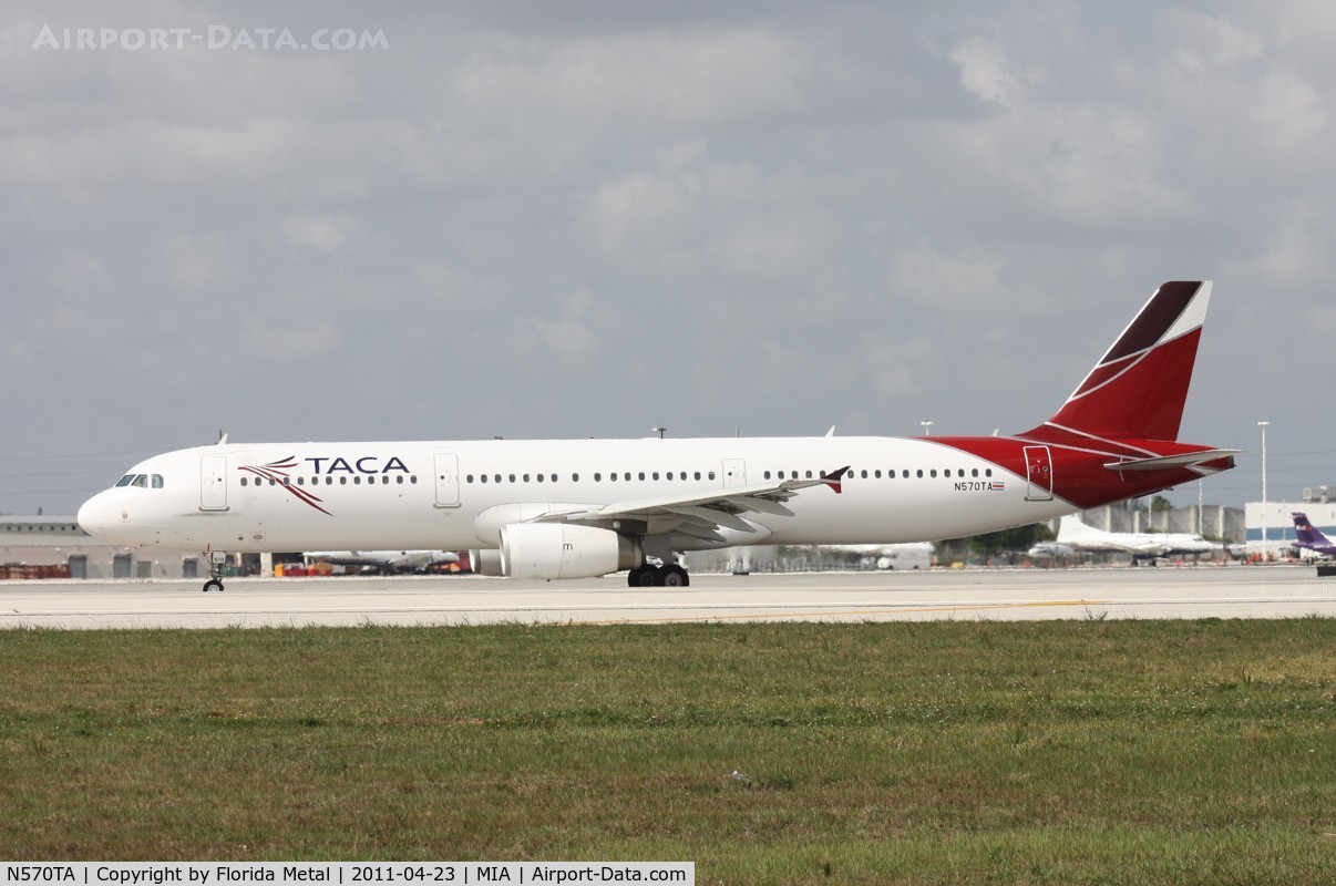 N570TA, Airbus A321-231 C/N 3869, Taca A321