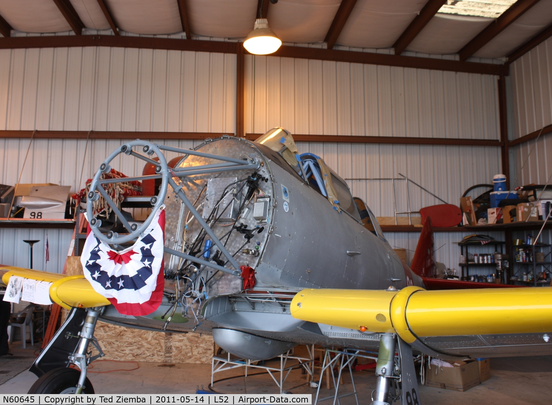 N60645, 1941 North American SNJ-2 C/N 79-3993, Currently under restoration at it's new home in Oceano, CA.